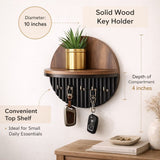 HAVEN™ Wall Key Holder & Entryway Shelf